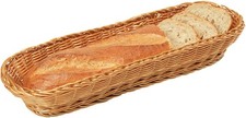 Kesper 17848 | Baguette-Korb 28 x 11,5 x 5,5 cm Kunststoffgeflecht beige