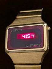 Lanco Swiss Led Modell  Vintage 1976er Herren - UHR/WATCH - Läuft + TOP +