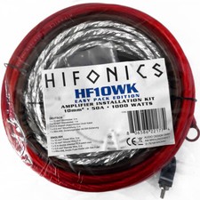 Hifonics 10mm² Kabelset Einbauset Anschlußkabel Endstufe Verstärker Amplifier