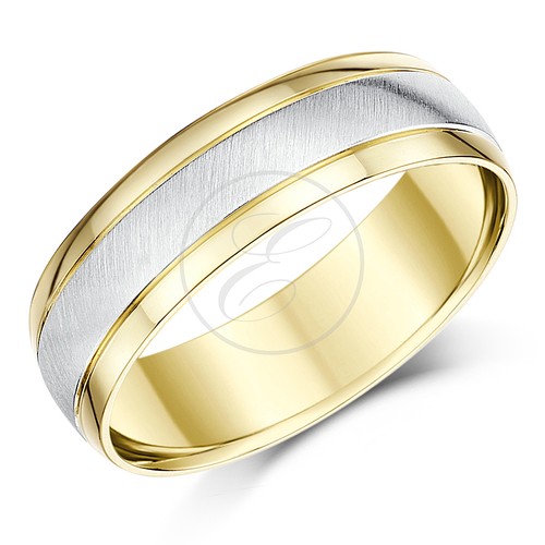 9ct zweifarbig gelbgold - zweifarbig,