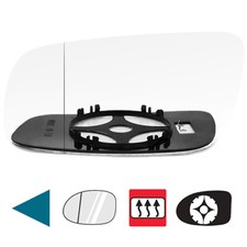 Spiegelglas / Ersatzspiegel für VW GOLF IV 1997-2004 links beheizbar asphärisch