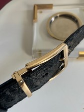 Straußenleder Gürtel 3,5 cm