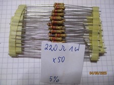 50 Stück 220 Ohm +/- 5% 1W Widerstand
