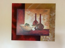 ORIGINAL Abstrakt Malerei Acryl Bild Gemälde Kunst Modern Rot Art XXL HANDGEMALT