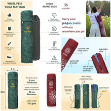 Wiselife yogamatten tasche - yogamatten, –