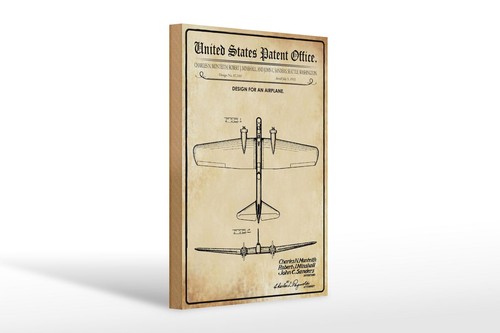 Holzschild patent 20x30 - patent, cm