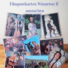 Winnetou II Filmpostkarten, Postkarten 10 x 15 cm aus dem Rialto-Film von 1964