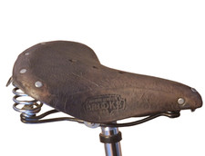 Brooks Genuine Leather B66 Sattel gefedert Braun Ledersattel Fahrradsattel