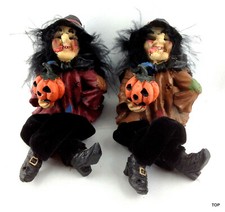 Kantensitzer Hexe Steinharz