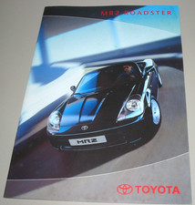 Auto Prospekt Toyota MR2 / MR 2 Roadster Typ W3 Katalog Brochure Stand 04/2000!