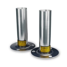 Pool Edelstahl Leiterendstücke für Flanschbefestigung Schwimmbecken ASTRAL