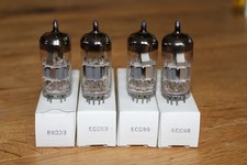 - 4x ECC88 - Röhren / tubes - unlabeled -