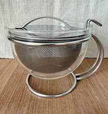 Mono Filio Teekanne 0,6 L mit Sieb | Design Edelstahl Glas | neuwertig