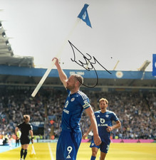 Jamie Vardy handsigniert 12x12