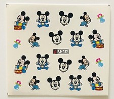 Nail Art Nagel Sticker Wasser Transfer Tattoo Mickey Mouse Baby A364-1064