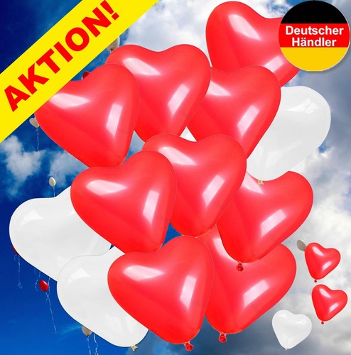 Herz luftballons 30cm - herz, rot