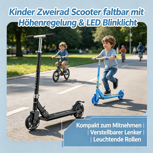 Faltbarer zweirad scooter - faltbarer,