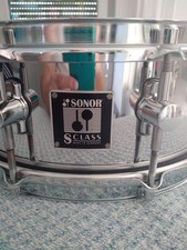Sonor S - Class Pro Steel Snare Drum 1405 S in neuwertigem Zustand