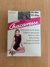 Chacaresse Vintage Feinstrumpfhose  90 er, Gr.40-42 Schwarz