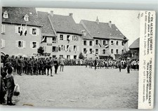 39760232 - Masevaux Grand Place Amerikanische Parade 4. Juli 1918 Uniform Thann