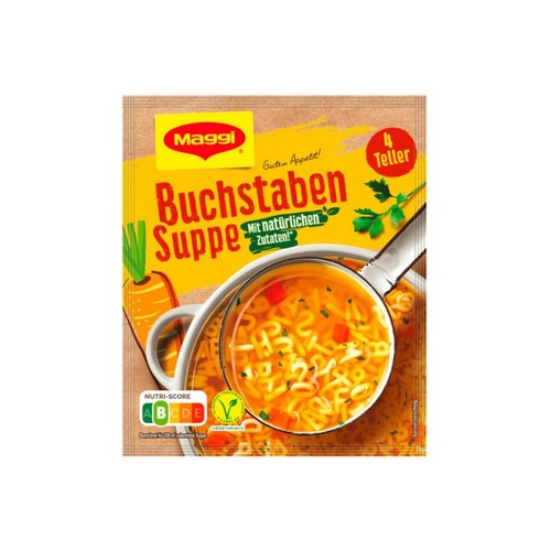 Maggi buchstaben nudelsuppe - maggi,