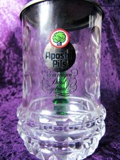 Vintage glas bierseidel r - bierseidel, (r