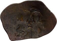 Byzanz Alexios III. Constantinople Trachy Bronze 22 mm/ 1,7 g  Original #HZ386