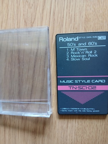 Roland music style - music, card