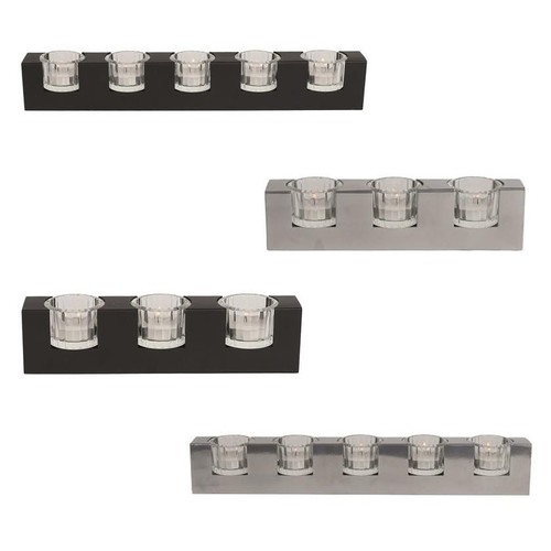 Glas teelichthalter set - teelichthalter,