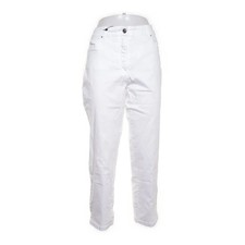 Adagio, Jeans, Größe: 44, Weiß, Baumwolle/Elasthan, Einfarbig, Denim, Damen #GKT