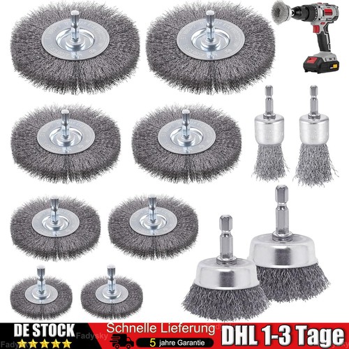 Neu drahtbürsten set 12tlg - neu,