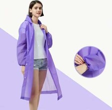 2x Unisex Regenjacke Regenmantel Regenschutz Regenponcho Raincoat mit Kaputze