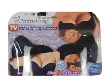 Velform Perfect Cleavage BH Körbchengröße C in schwarz trägerloser BH Push Up BH