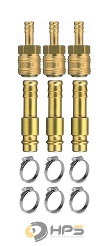 Kupplung-Stecker-Schellen-Set