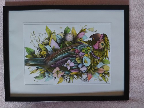 Bild handgemalt rahmen - bild,