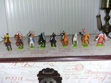 Sammlung Britains Deetail Westernfiguren, 6 Reiter top Zustand + 3 Figuren