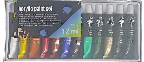 Acryl farben set 12 ml - 12, x