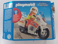 PLAYMOBIL  5544 Notarzt Motorrad mit  Blaulicht