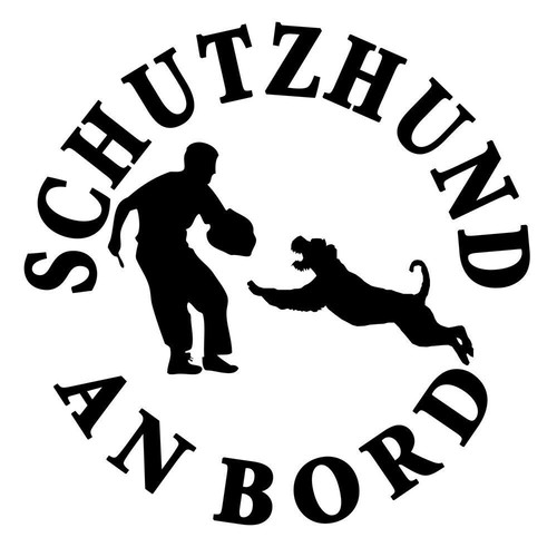 Riesenschnauzer autoaufkleber - riesenschnauzer,