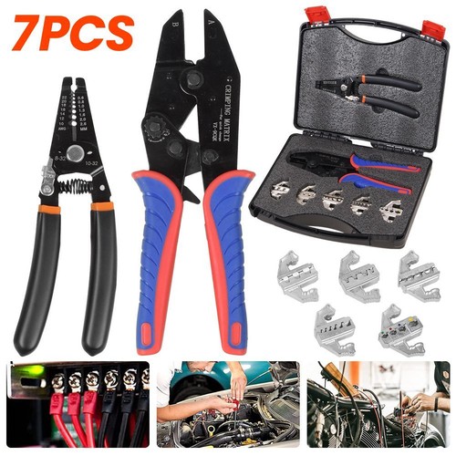 7tlg crimpzange set - set, mit