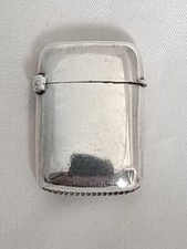 25-1-10 Streichholzetui Vesta Box Sterlingsilber, Joseph Cook, Birmingham, 1892