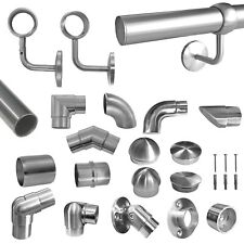 Edelstahl Geländer Wand Handlauf Träger V2A Treppe Haltegriff 42,4mm Einzelteile