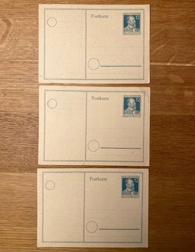 Deutsche post 3xpostkarte - deutsche,