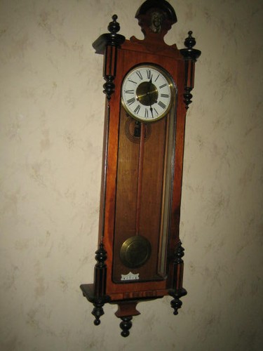 Antike vintage holz wanduhr - vintage,