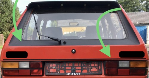 Heckklappe aufkleber golf 1 - vw,