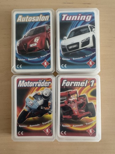 Quartett kartenspiel 4er set - kartenspiel,