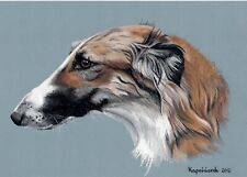 Windhund * Levrier  * Barsoi  *  Borzoi   ***   A4  LIMITED   PRINT #  50
