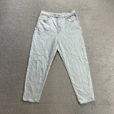 LEVIS Jeans Damen Hose W32 L27 High Waist Mom Fit Loose Relax Tapered 21506 Blau