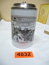 4832.    Alter Steingut Bierkrug Tucher Bier Krug 1988  Bierkrug 0,5 L