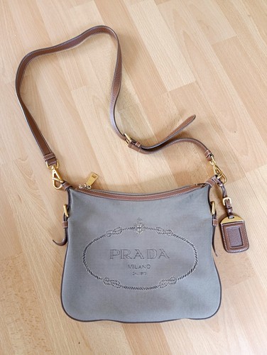 Prada canvas crossbody - prada,